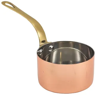 Genware Mini Copper Sauce Pan 7.8 x 4.5cm Set of 6