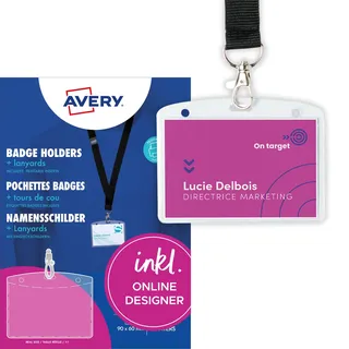 Avery Zweckform Namensschilder für Kleidung 10 Stück