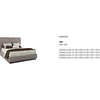 Klassisches Doppelbett Bizzotto Möbel Neues Design Schlafzimmer Italienische - Braun