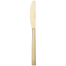 COMAS (begriffsklärung) 6714 BCN Farben 18% Champagner Dessert Messer, Edelstahl