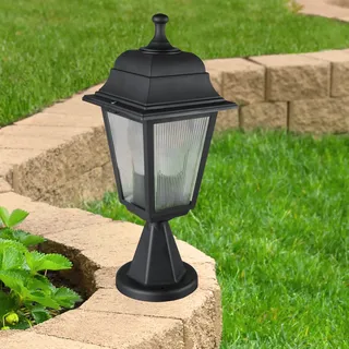 Außenlampe Ipswich Gartenlampe außen Laterne Außenleuchte 1 x E27 Schwarz - Schwarz