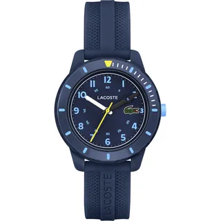 Lacoste Mini Tennis Analog Quarzuhr 2030053 Gehäusefarbe Blau Silikonarmband Marinblau