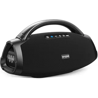 W-King 330W Peak Bluetooth Lautsprecher Box Groß 200W RMS Tragbarer Lautsprecher Party mit 7.5" Subwoofer/40Hz Monströse Bässe/EQ APP/5-Treiber/2.1-CH/3-Wege/BT 5.4/IPX7/OTG/AUX, Musikbox für Outdoor