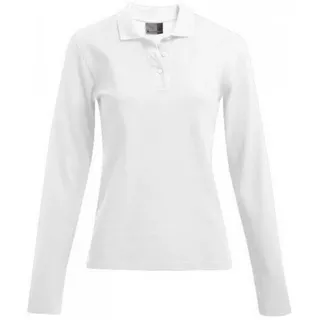 Promodoro Heavy Langarm-Poloshirt Damen, Weiß, L - L