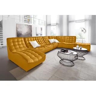 CALIA ITALIA Sessel »Banjo, Designsessel mit erstklassigem Sitzkomfort, als Einzelelement« oder als Modulsofa mit den passenden Elementen kombinierbar, orange