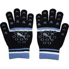 Puma, Damen, Handschuhe, Mit Streifen Handschuhe, Blau, Schwarz, (S)