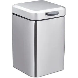 Relaxdays Kosmetikeimer 3 l Silber