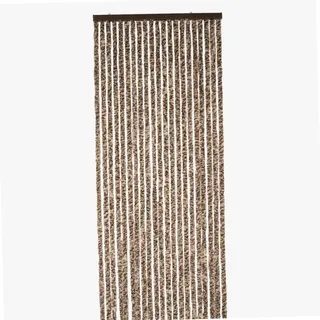 WERKA PRO Schlaufenvorhang braun und beige 90 x 220 cm