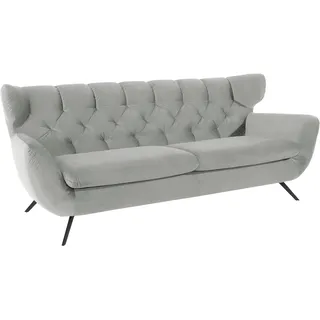 Candy Couch Samt 3-Sitzer Silber