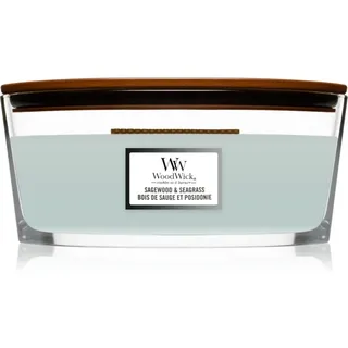 Woodwick Sagewood & Seagrass Duftkerze mit holzdocht (hearthwick) 453,6 g
