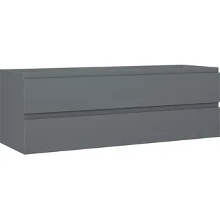 Mexen Orio Badezimmerschrank für Waschbecken 140 cm, 2 Schubladen, Graphit matt - 91A10-14047-2-BFF66