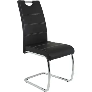 Harper Schwingstuhl schwarz B/H/T: 43x98x59 cm - schwarz