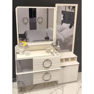 Schminkkonsole Konsole Kosmetiktisch Beauty-Tisch Schminkkommode Frisiertisch - Beige