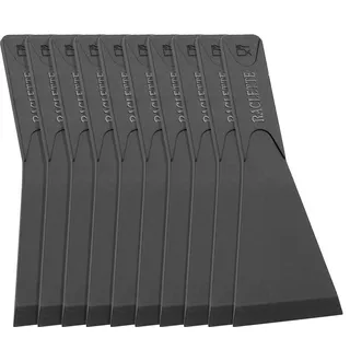 RUNYU 10 Stück Raclette Spatel Set, Antihaft Raclette Schieber, Raclettes Pfannenwender, Racletteschaber, Nylonschaber, Küchenutensilien für Käse, Grills, Bretter, Pfannen, Bratpfannen