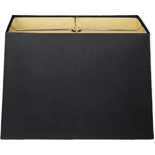 Royal Designs Lampenschirm, rechteckig, harte Rückseite, Schwarz, 12,7 x 25,4 x 25,4 cm