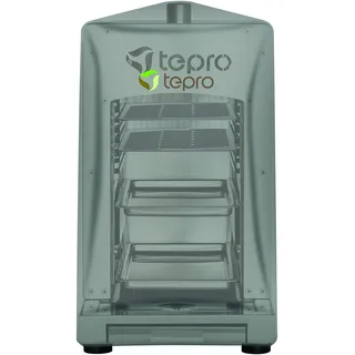 Tepro Grillabdeckung 28,5 x 58,5 x 39 cm Polyester grau