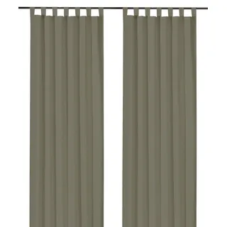 Vorhang WECKBRODT "Vito" Gr. 1, grau (betonoptik), B:140cm H:175cm, Satin, Polyester, Gardinen, Vorhang, Microvelour, blickdicht, Unifarben, Gardine, Store