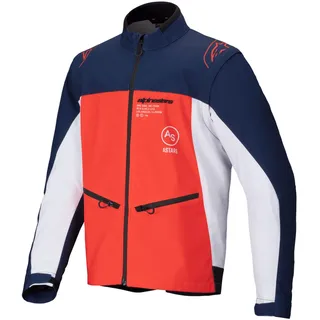 Alpinestars Lite-Dura Softshell Textiljacke - Dunkelblau/Orange/Weiß / XL