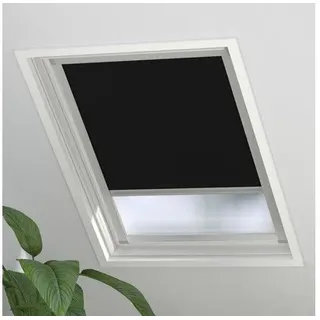 Dachfenster Verdunkelungsrollo geeignet für Velux Fenstergröße M04 schwarz 61,4x