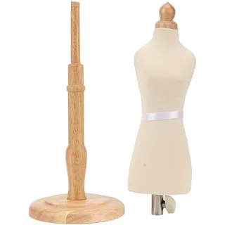Schneiderpuppe Damenbüste Büste Torso, Einfache Installation Schaufensterpuppe Körper Weiblich Höhenverstellbar Schneiderpuppe Damenbüste Mit Holzsockel Weibliches Kleid Modell Für Kleidung, Kleid