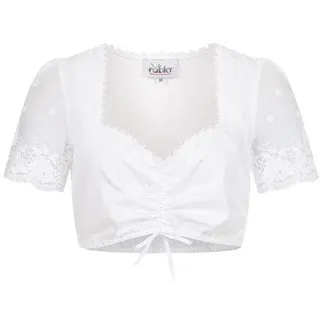 Nübler Dirndlbluse »Dirndlbluse kurzarm Mareile«, weiß