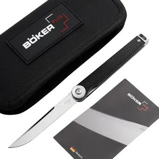 BÖKER PLUS® Kaizen G10 - leichtes EDC Taschenmesser mit Griff schwarz