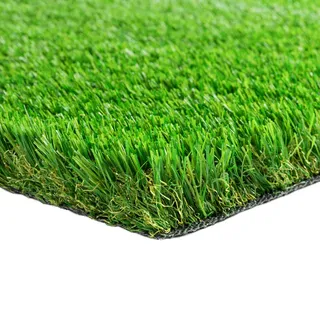 Steffensmeier Rasenteppich Grün 400/400 cm Highland , Kunststoff , Rechteckig , 400x100 cm , UV-beständig , Teppiche und Böden, Terrassenböden & Balkonböden, Kunstrasen