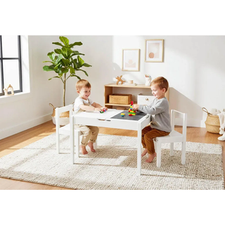 Pinolino Kindersitzgruppe , Weiß , Holz , Masson-Kiefer , 65x47x50 cm , Babymöbel & Kindermöbel, Babyzimmer, Kindersessel & Kindertische