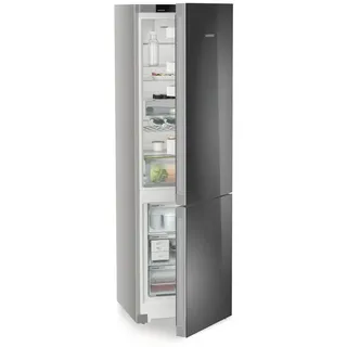 Liebherr Kühl-Gefrier-Kombination , Edelstahlfarben , Metall , 3,1 Schubladen , C , 59.7x201.5x68.2 cm , Abtauautomatik, LED-Innenbeleuchtung, No-Frost, Eiswürfelschale , Küchen, Küchenelektrogeräte, Kühlschränke & Gefrierschränke, Kühl- & Gefrierkombination