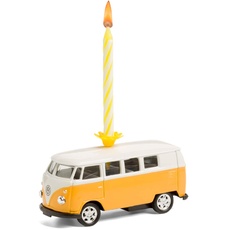 corpus delicti :: kompatibel mit VW-Bus T1 – Bus aus Metall mit Geburtstagskerze (gelb) (20.2K)
