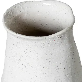 Alexandra House Living Vase, Weiß, Keramik, 19 x 50 cm