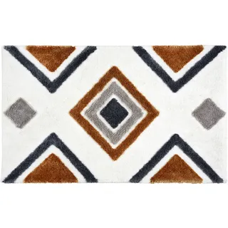 Schöner Wohnen Badteppich Barbados Schwarz/Weiß 110 x 67 cm