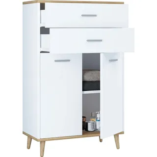 VCM Badmöbel Midischrank Badschrank Badezimmer Kommode Highboard Schublade Landos