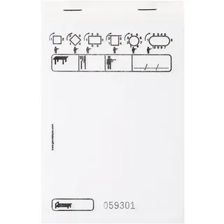 Block Bestellung Standard Durchschlag 50X2 Blätter 10X15 Cm Weiss Durchschlagend - 100 Un.