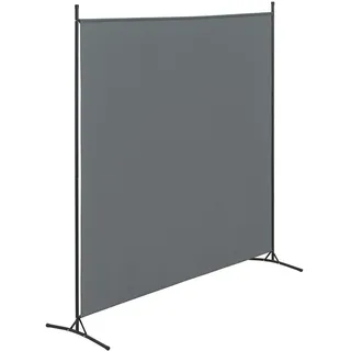 [en.casa] Garten-Paravent 176 x 175 cm Dunkelgrau Polyester