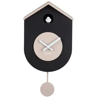 Karlsson Wanduhr Grato, Schwarz, 9x33x17.5 cm, Dekoration, Uhren, Wanduhren