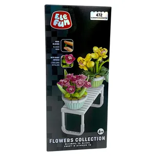 Elefun Flowers Collection 3D Blumentopf 472 Teile Bausatz