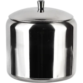 Zuckerdose Edelstahl Basic Kitchen Basic 8 x 7,3 x 7,3 cm Silber 1 Stück - Silber