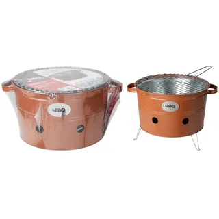 ProGarden Grilleimer mit 2 Griffen 34,5 cm Matt Orange - Orange