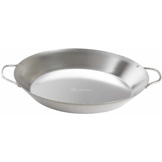 Tepro Grillzubehör Edelstahl-Grillpfanne, Durchmesser ca. 35,5 cm, induktionsgeeignet Silber