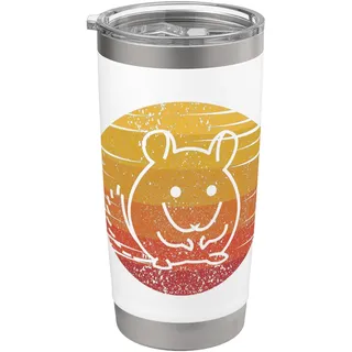 Retro Langhaar Kurzschwanz Langschwanz Züchter Chinchilla Doppelwandiger Edelstahl-Thermobecher