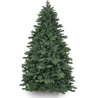 Künstlicher Weihnachtsbaum DELUXE Bernard 150cm, Tannenbaum Christbaum Kunstbaum Dekobaum mit Metallständer - Grün