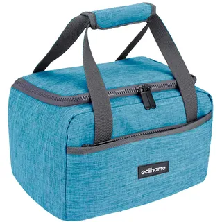 edihome edihome, Kühltasche Klein, Lunchbag, Kühltasche, Faltbar, 8L, Thermo Lunchbox, Isolierte, für Mittagessen, Arbeit, Camping oder Reise, Tragbar (Blau)