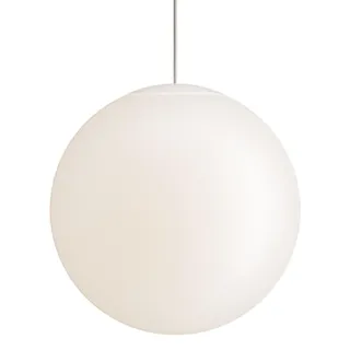 Moderne Pendelleuchte Sferis aus satiniertem Opalglas, minimalistisches Design mit Polycarbonatrahmen, Durchmesser 50 cm, Höhe 330 cm, Weiß - Weiß