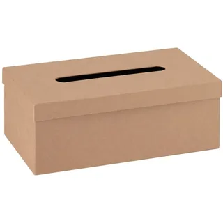 GLOREX 6 2023 250 Kosmetiktücherbox, Natur, 25 x 14 x 9 cm