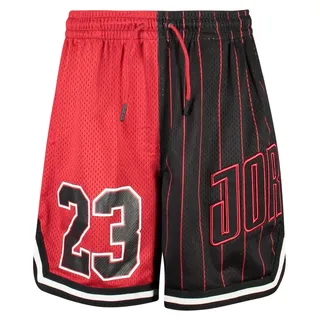 Sportliche rote Herren-Shorts mit elastischem Bund und Logo-Detail - Rot
