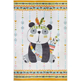 HANSE HOME Adventures Panda«, rechteckig, 7 mm Höhe, Spielteppich, weich, Kinderzimmer, Kurzflor, Spielunterlage, Teppich Junge Mädchen für Spielzimmer, Jugendzimmer, Wohnzimmer - Creme, 120x170cm