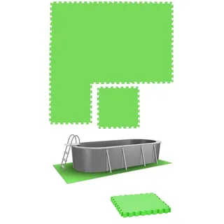 Eyepower Poolunterlage 1,9m2 grün 50x50 cm