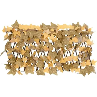 vidaXL Rankgitter mit Künstlichen Ahornblättern Erweiterbar 180 x 30 cm Orange