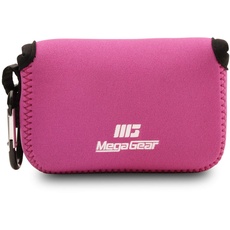 MegaGear MG719 Ultraleichte Kameratasche aus Neopren kompatibel mit Panasonic Lumix DC-TZ95, DC-TZ90, DMC-TZ100 - Rosa